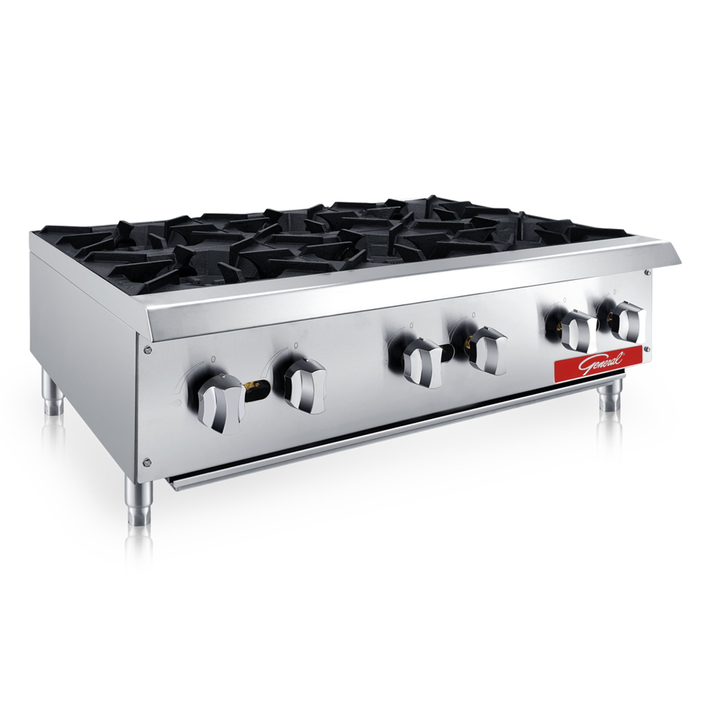 Gas Countertop Hot Plate | Model HDHP2430G | Four Burners | Wells