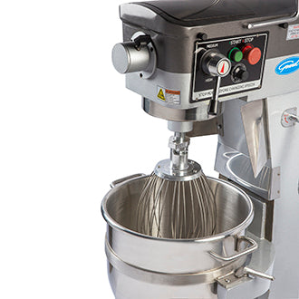 Commercial Bench Mixer in motion