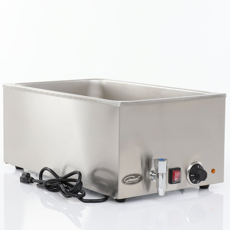Food Warmer: GFW-100D Portable Food Warmer with Drain, Stainless