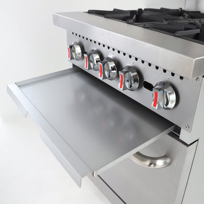 pull out crumb tray gas range 