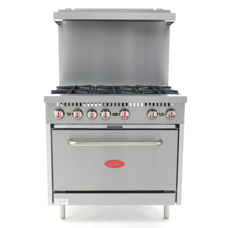 Gas Range: GR6-36 gas range stove 36 - General Food Service
