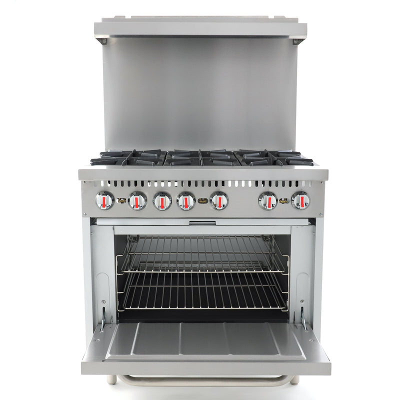commercial gas range oven